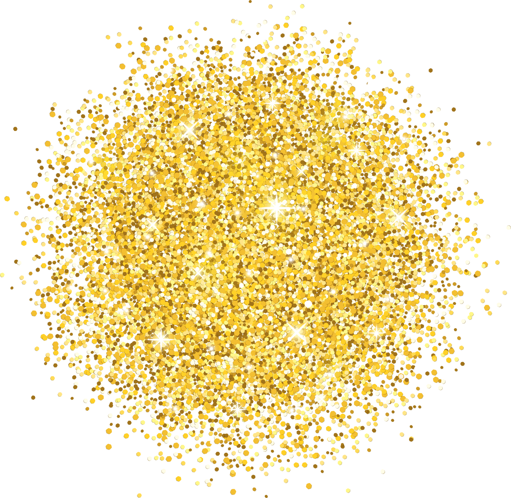 Gold Sparkles Glitter Highlights